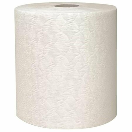 DELUXDESIGNS Kleenex Hard Roll Towels  White  1-Ply  8 In. X 600 Ft.  6 Rolls Per Case DE1793967